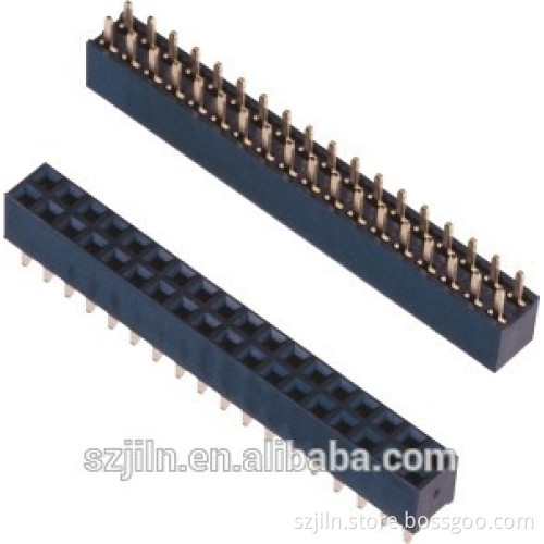 2.54mm dual row straight y type terminal female header wholesale